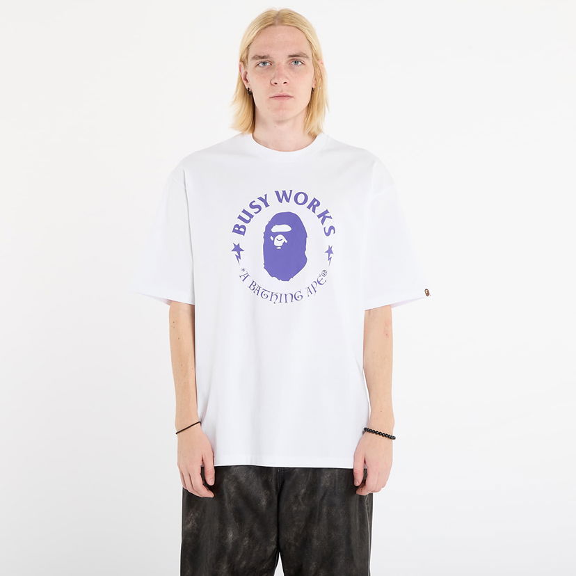 Majica BAPE Busy Works Relaxed Fit T-Shirt Bela | 001TEL801331MWHT