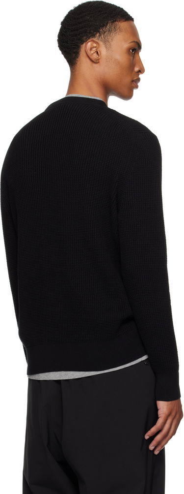 Pleteni pulover Moncler Moncler Crew Neck Sweater Črna | K20919C00011M1367, 2