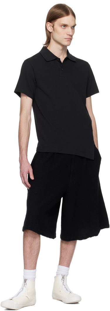 Polo majica Comme des Garçons Comme des Garçons Shirt Bias Cotton Piqué Polo Črna | FO-T017-051, 3