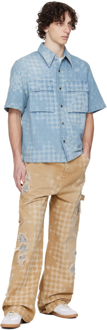 Srajce AMIRI AMIRI MA Quad Denim Shirt Modra | AMDNIR1040, 3