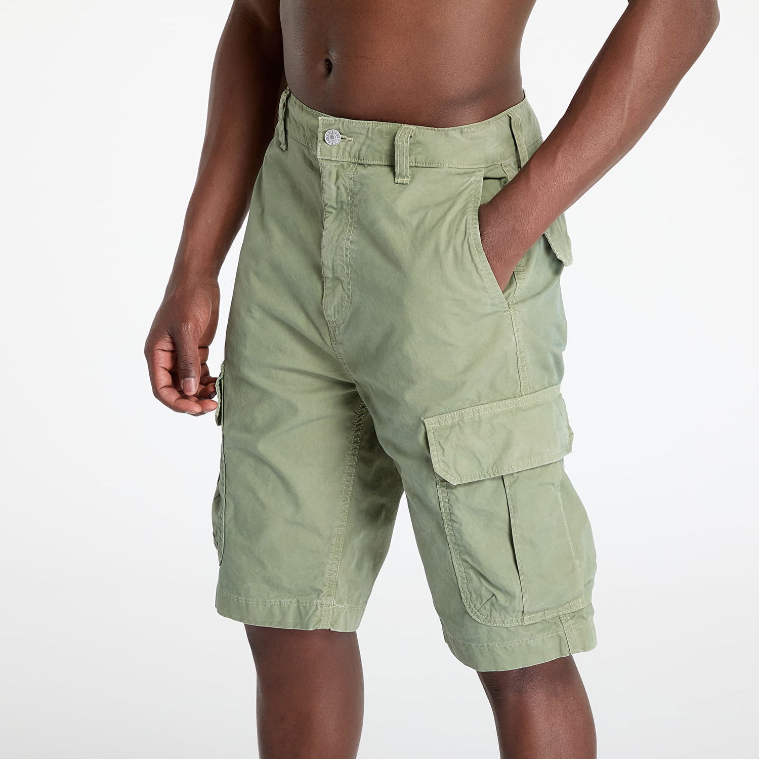 Kratke hlače Tommy Hilfiger Tommy Jeans Otis Twill Regular Cargo Shorts Zelena | DM0DM21952 MR6, 1