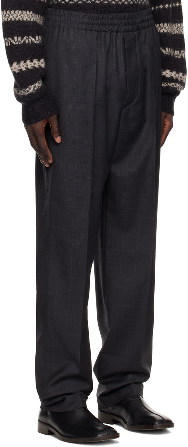 Hlače ISABEL MARANT Isabel Marant Nahili Checked Trousers Črna | 23APA0074HA-A3F61H, 1
