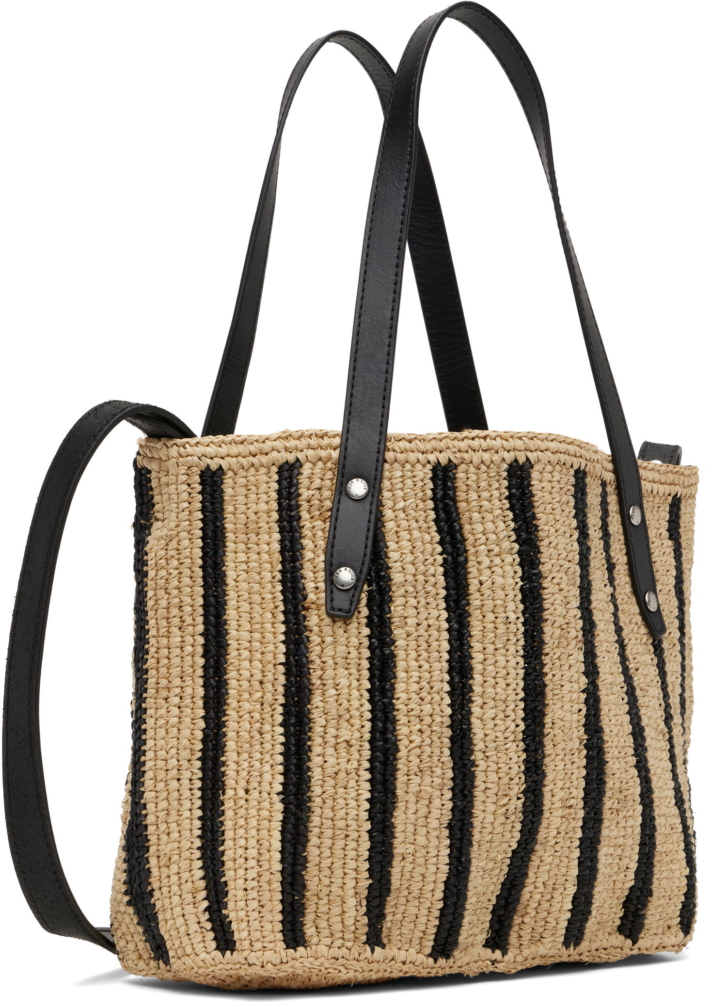 Tote bag rag & bone Rag & Bone Small Striped Straw Tote Bež | ST100522, 1