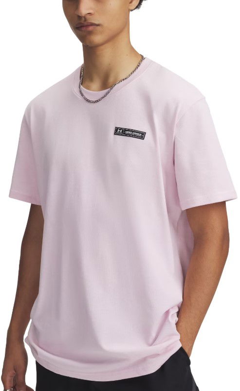 Majica Under Armour Under Armour HW Armour Label Short Sleeve T-Shirt Roza | 1382831-647