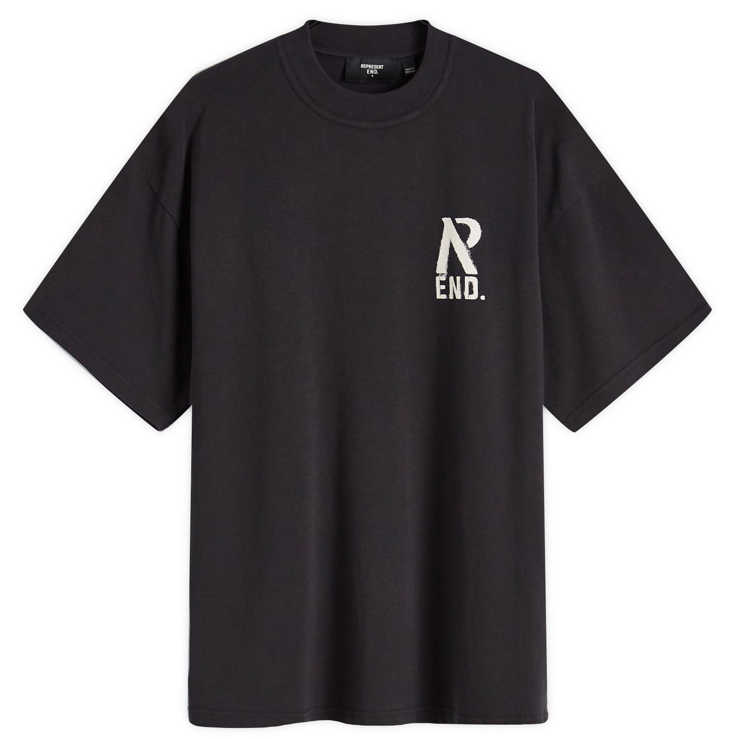 Majica Represent Clo Workshop T-Shirt in Stained Black, Size Large Črna | MLM41504-230, 0