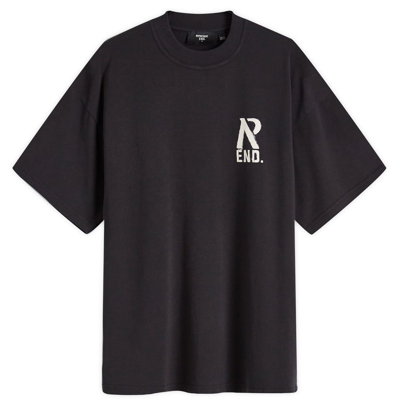 Majica Represent Clo Workshop T-Shirt in Stained Black, Size Large Črna | MLM41504-230