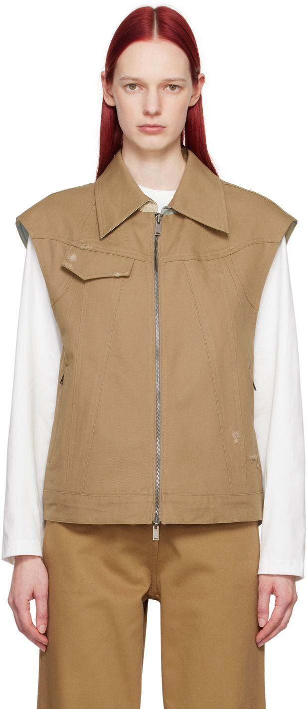 Telovnik ADER ERROR Reversible Poel Vest Bež | BN01SSVE0102BG