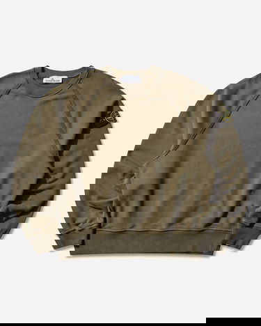 Pulover Stone Island Garment Dyed Oversized Fit Crewneck Sweatshirt Zelena | K2S15-6100022-S0A20 V0054, 1