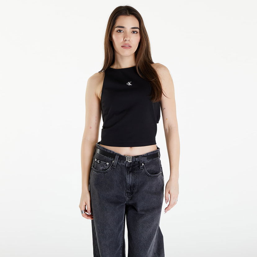 Majica brez rokavov CALVIN KLEIN Archival Milano Top Črna | J20J223107 BEH