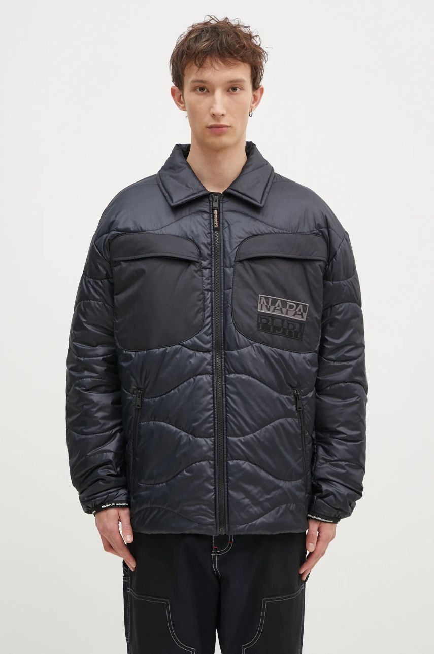 Puhovka Napapijri A-Jaman Oversize Puffer Jacket Črna | NP0A4I1W0411, 0