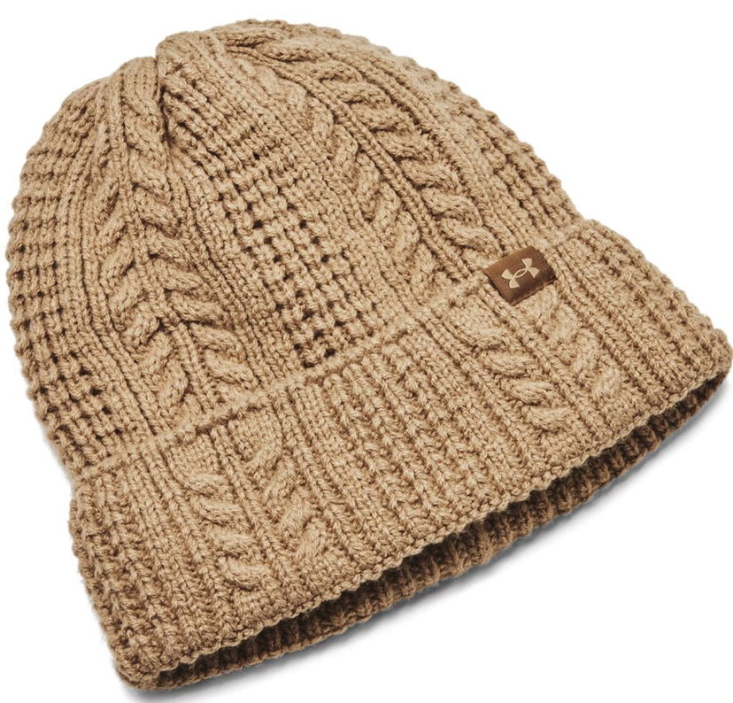 Beanie Under Armour W Halftime Cable Knit Beanie Rjava | 1386639-263