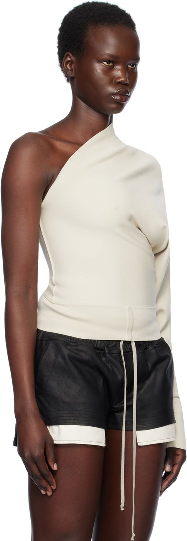 Obleke Rick Owens Rick Owens Hollywood One Shoulder Asymmetrical Top Črna | RP01E7691 KST, 4