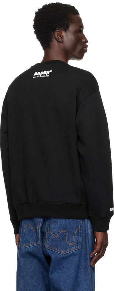 Pulover AAPE by A Bathing Ape AAPE by A Bathing Ape 'AAPER Aldo' Sweatshirt Črna | AAPSWMB377XXNBKX, 2