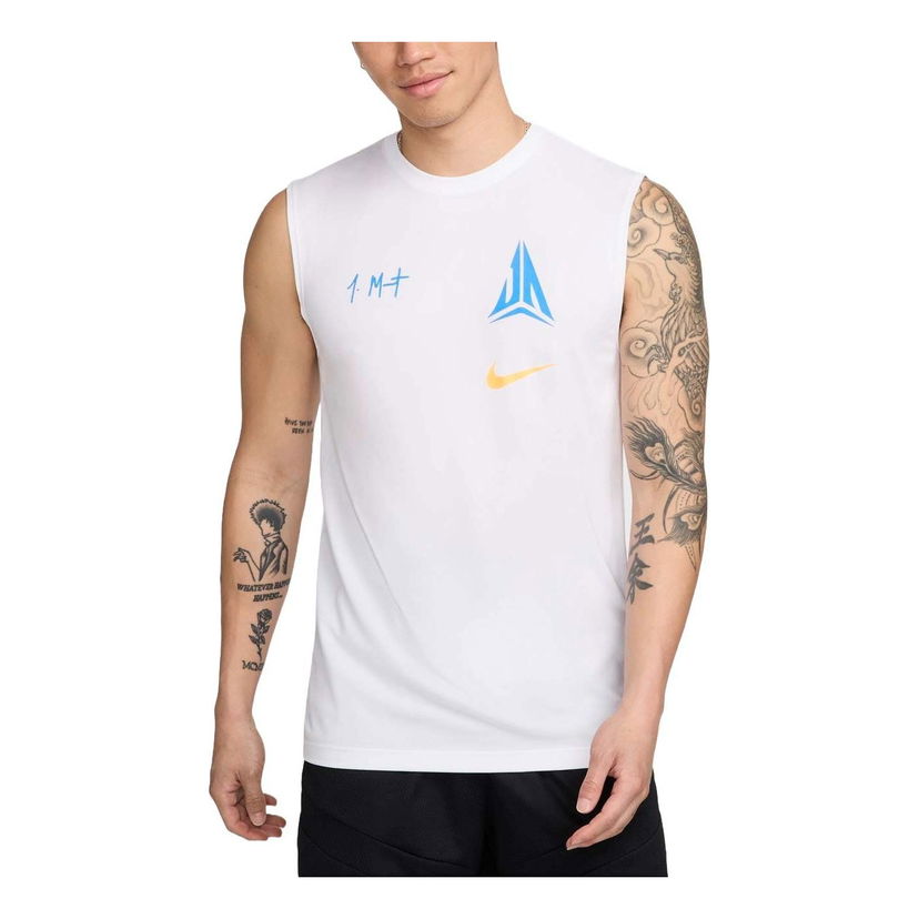 Majica brez rokavov Nike Dri-FIT JA Basketball Tank Bela | FV8401-100