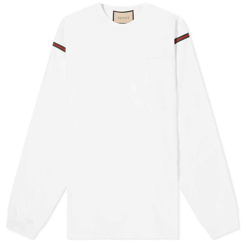 Majica Gucci Tape T-Shirt Bela | 768441-XJF3T-9088