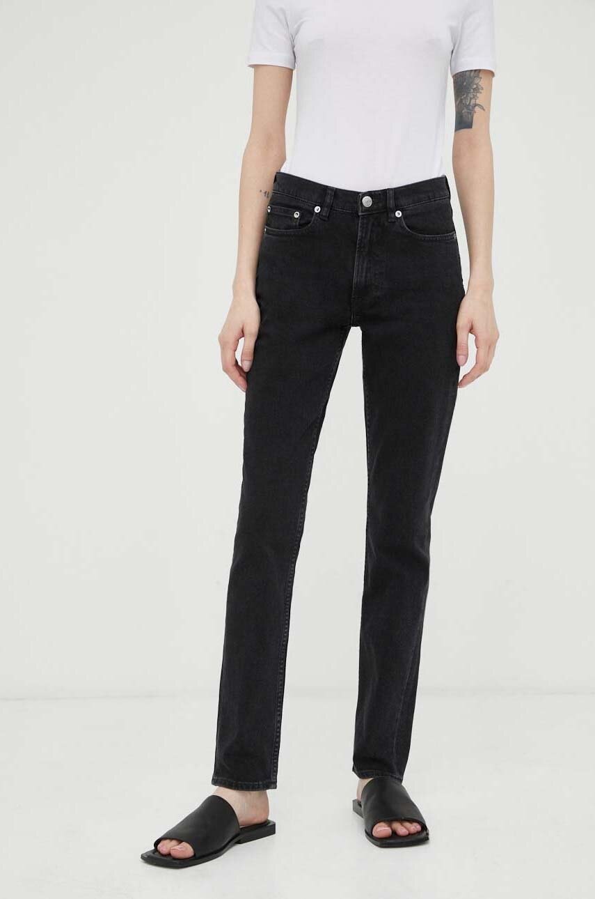 Kavbojke Samsoe Samsoe Jeans Medium Waist Črna | F22400165, 1