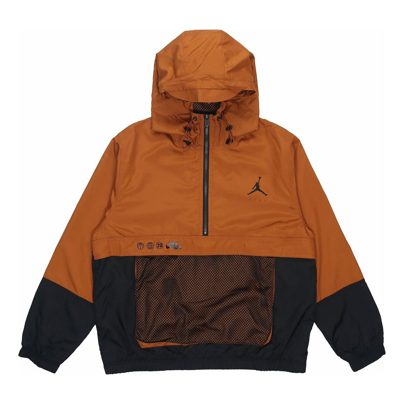 Vetrovka Jordan Jordan SS22 Knit Hooded Jacket Oranžna | DJ0247-241