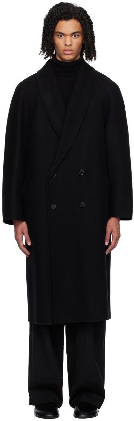 Trenčkot The Row Double-Breasted Oversized Coat Črna | 274-W1911