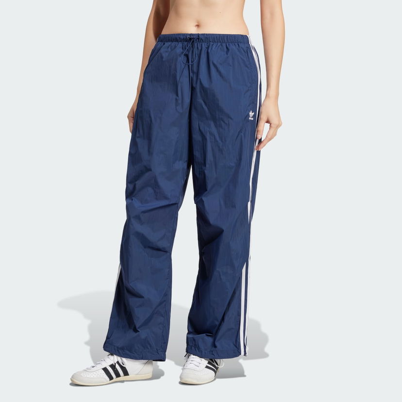 Hlače adidas Performance 3-Stripes Woven Parachute Pants Modra | JD3127
