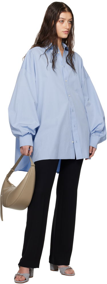 Srajce WARDROBE.NYC Oversize Shirt Minidress Modra | W1085R17, 3