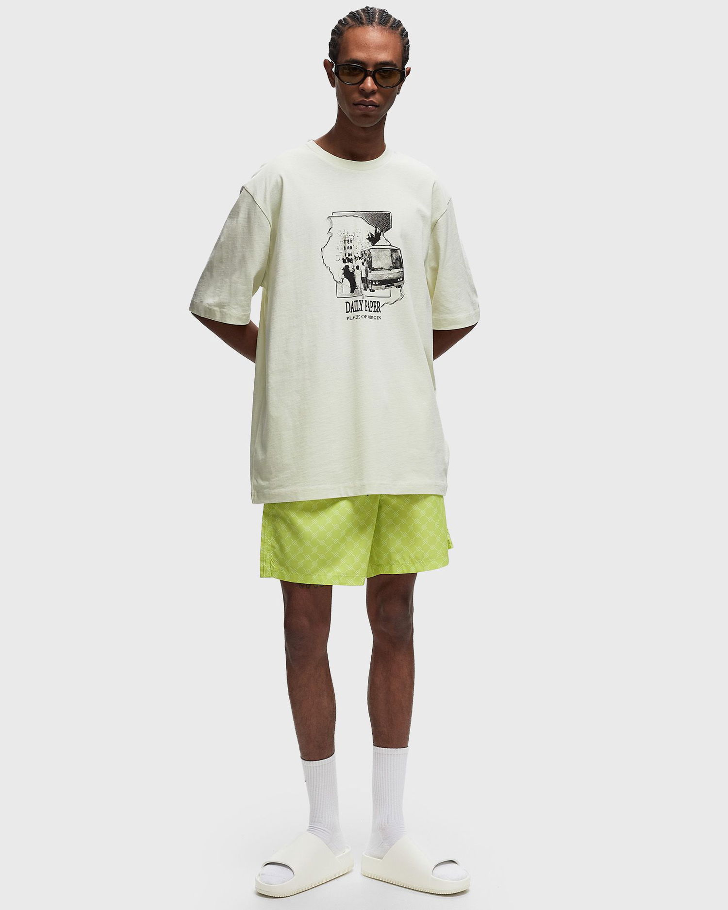 Majica DAILY PAPER Place of Origin Shortsleeves Bela | 2413011, 1