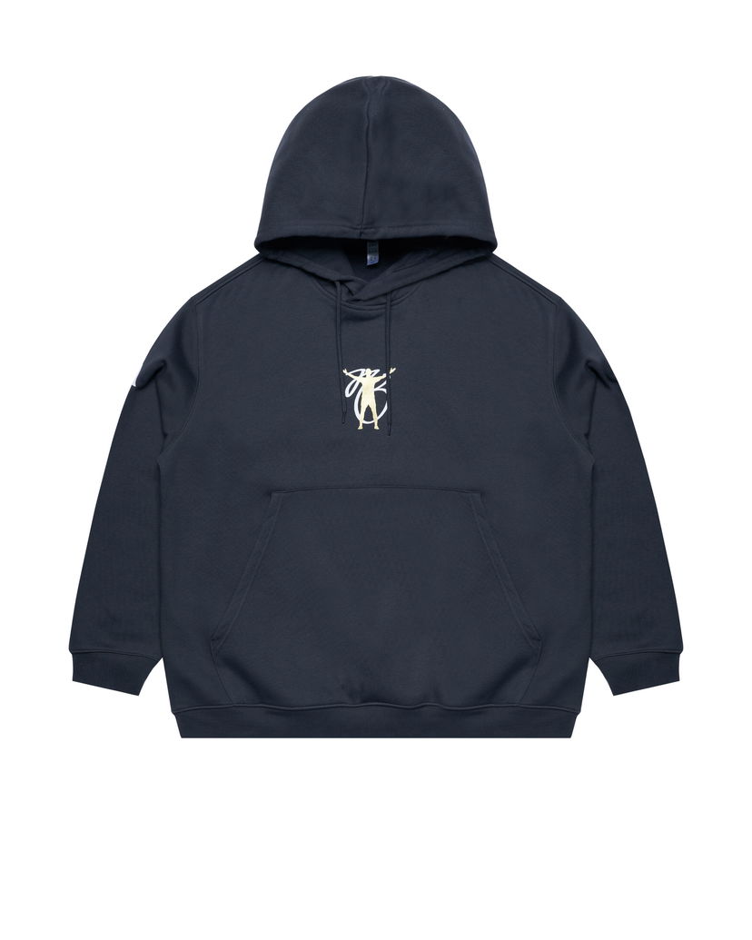 Pulover adidas Originals JB Hoodie with Logo Mornarica | JM9316