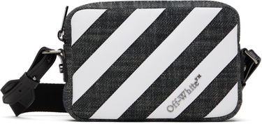 Torba za čez ramo Off-White Off-White Diagonal Striped Camera Bag Bela | OWNN18FS25FAB0021000, 0