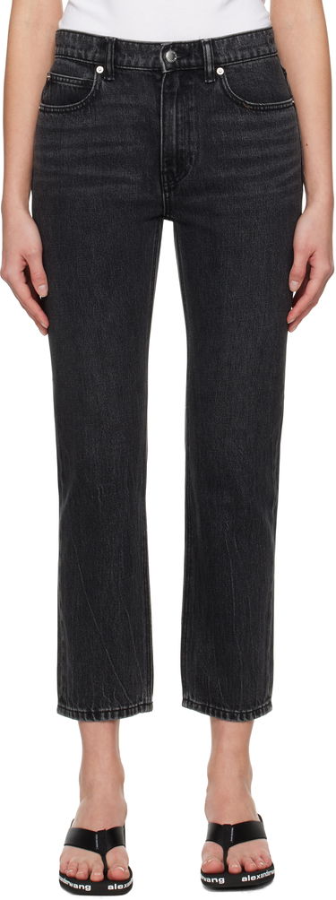 Kavbojke Alexander Wang OG High-Rise Stovepipe Jeans Črna | 4DC1254607, 0