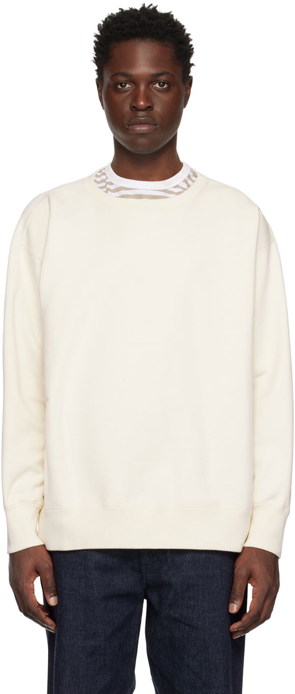 Pulover NANAMICA Crewneck Sweatshirt Bela | SUHS245U