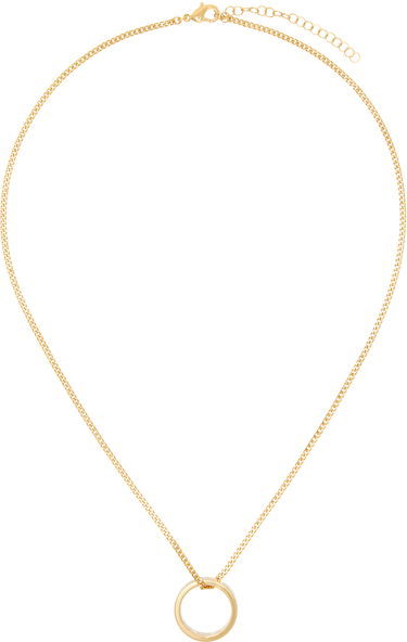 Ogrlica Maison Margiela MM6 Numeric Minimal Signature Pendant Ring Necklace Bež | SM6UU0048 P6469, 0
