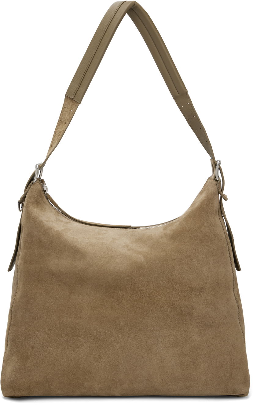 Torba za čez ramo LEMAIRE Lemaire Belted Suede Shoulder Bag Rjava | BG0189 LL0125