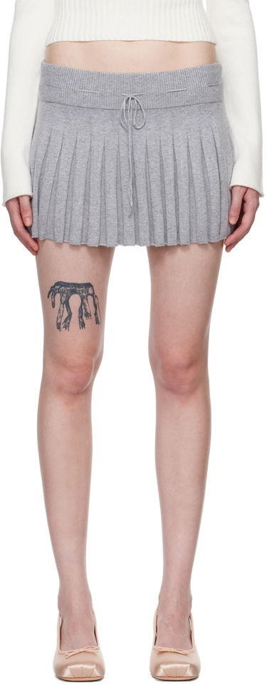 Krila GUIZIO Guizio Cielo Pleated Miniskirt Siva | H23610S020, 0