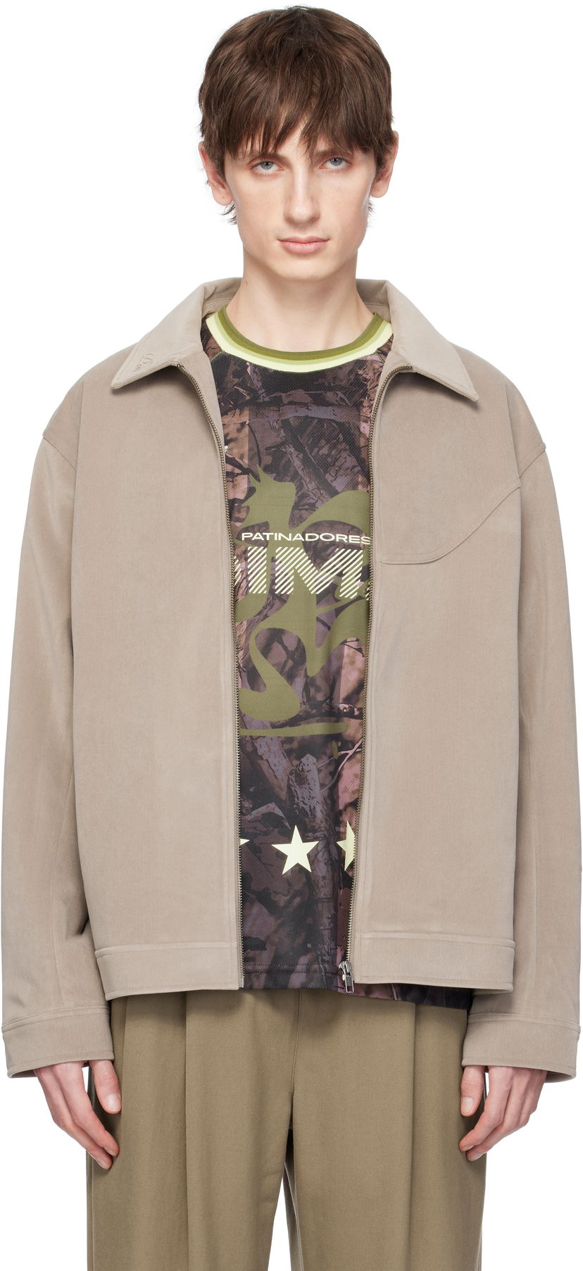 Jakna Dime Dime Cord Zip Jacket Bež | DIMESP252TAU