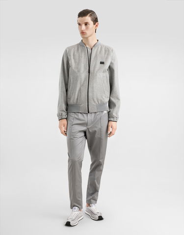 Bomber jakna Dolce & Gabbana Dolce & Gabbana Cashmere And Wool Bomber Jacket Siva | G9BJWTFU2STS8290, 1