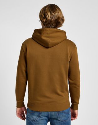 Pulover Lee Plain Hoodie Rjava | 112355742