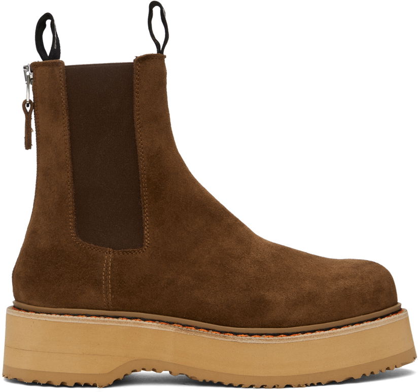 Oblačila R13 R13 Single Stack Chelsea Boots Rjava | R13S0240-07