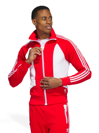 Jakna adidas Originals x Jeremy Scott Big Zip Jacket Rdeča | HY1812