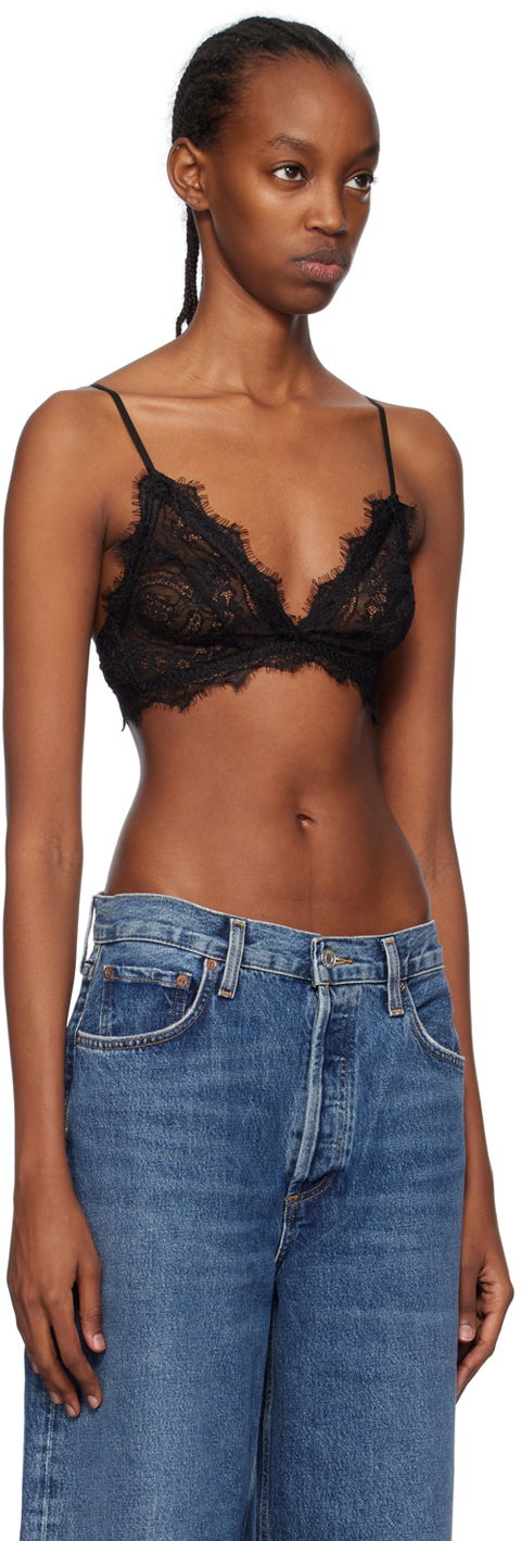 Modrček Anine Bing Scalloped Lace Bra Črna | A-10-0003-000, 1
