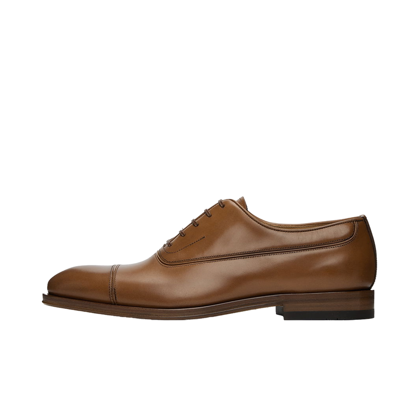 Superge in čevlji FERRAGAMO Leather Toe Cap Oxfords Rjava | 768690