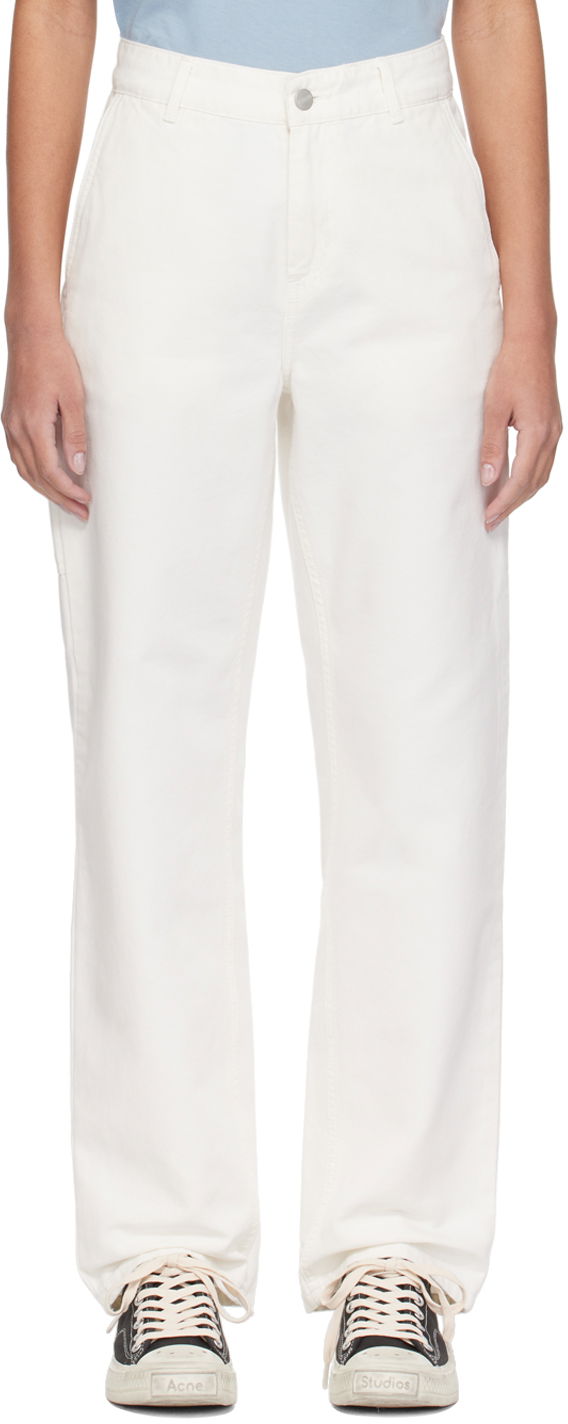 Hlače Carhartt WIP Work In Progress Pierce Trousers Bela | I032966 D602, 0