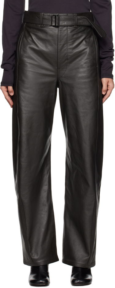 Hlače LEMAIRE Twisted Belted Pants Črna | PA1142 LL0095, 0