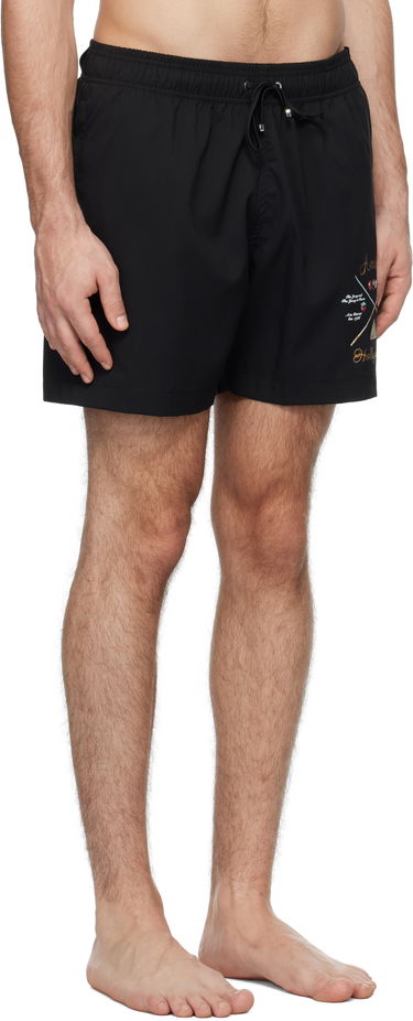 Kopalke AMIRI 'Pool Cue' Print Swim Shorts Črna | AMSWTK1026, 1