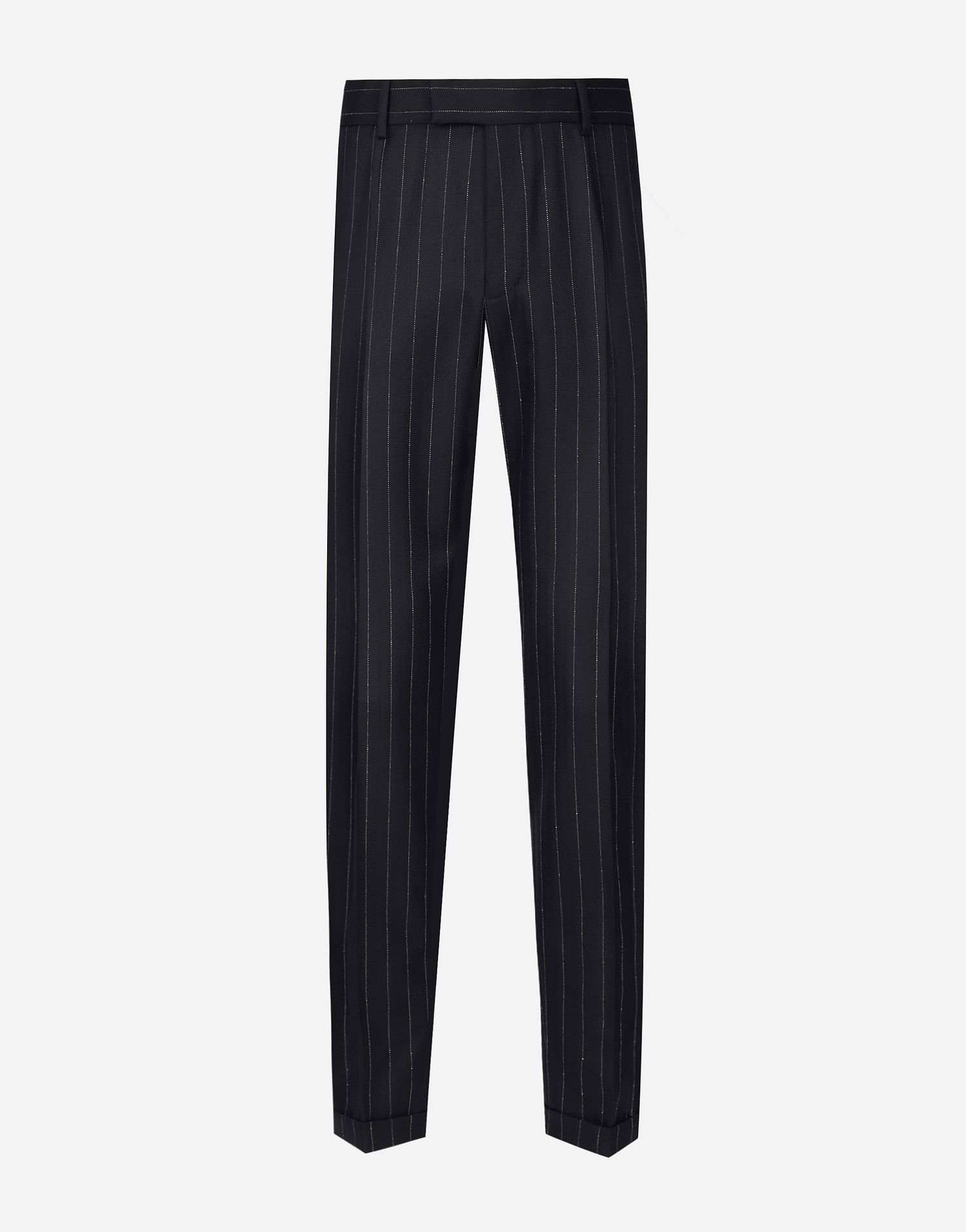 Hlače Dolce & Gabbana Dolce & Gabbana Tailored Striped Wool Pants Mornarica | GP09TTFR21HS8052, 0