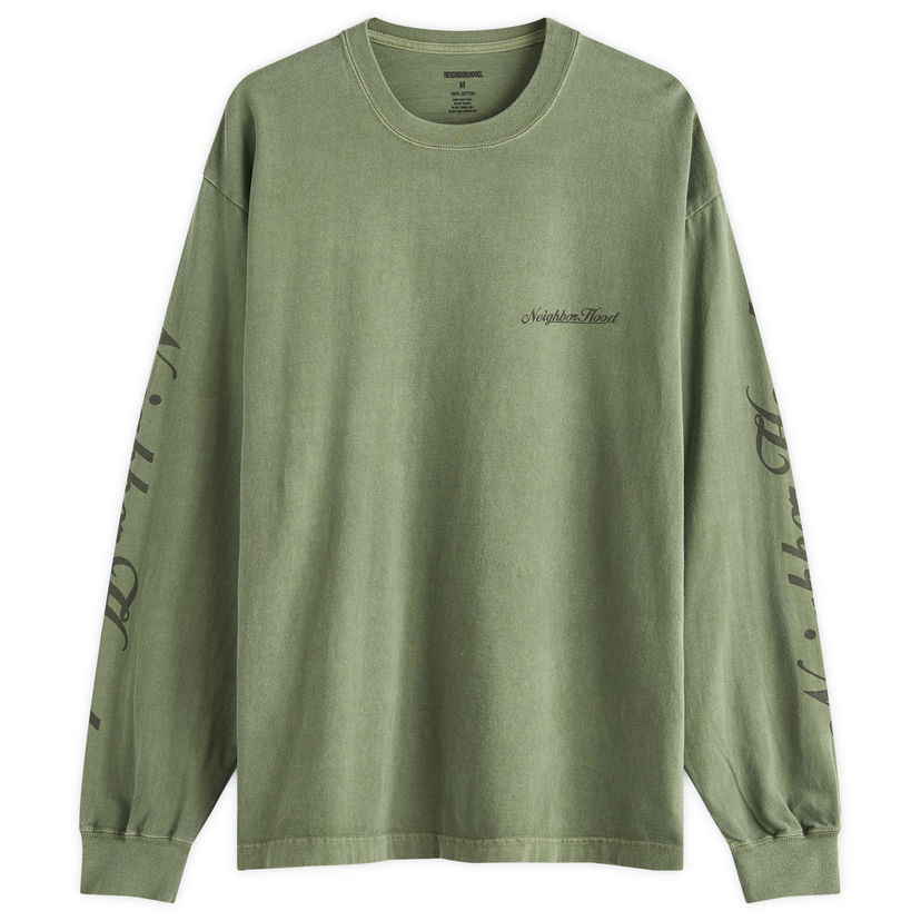 Majica Neighborhood Neighborhood LS-12 Long Sleeve T-Shirt Zelena | 242PCNH-LT12-OLV