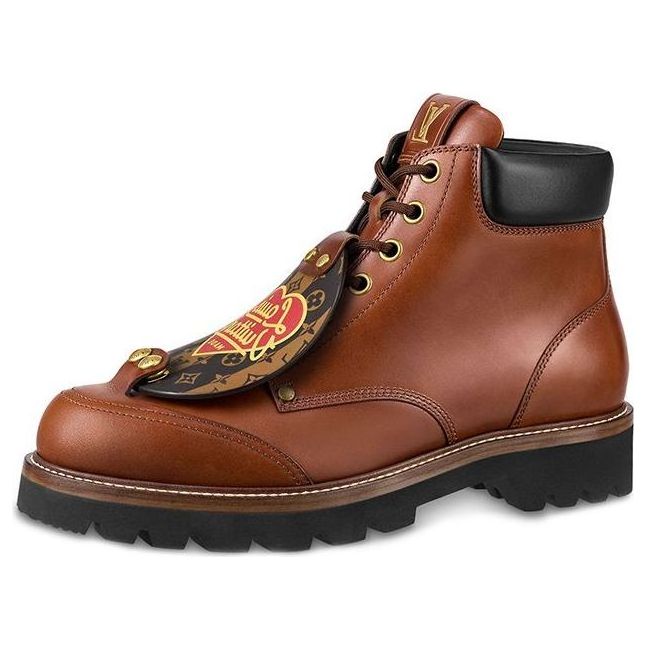 Superge in čevlji Louis Vuitton x Nigo Ankle Boots Rjava | 1A9ID0