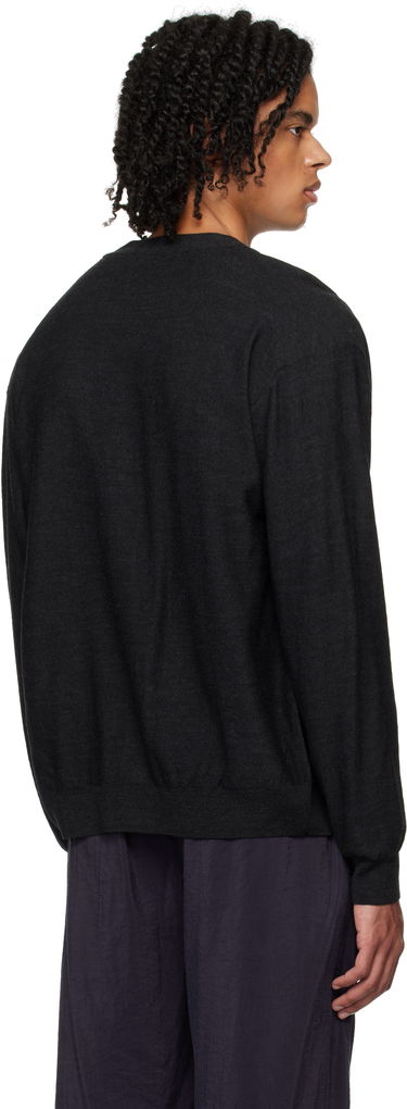 Pleteni pulover LEMAIRE Relaxed Cardigan Črna | TO1082 LK087, 2