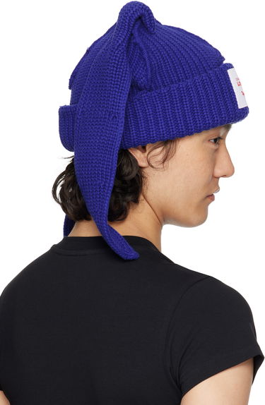 Beanie Charles Jeffrey Loverboy Charles Jeffrey LOVERBOY Chunky Knit Rabbit Beanie Modra | 54130401, 4
