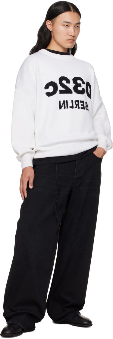 Pleteni pulover 032C 032c Selfie Sweater Bela | F25-URK-1511-100, 3