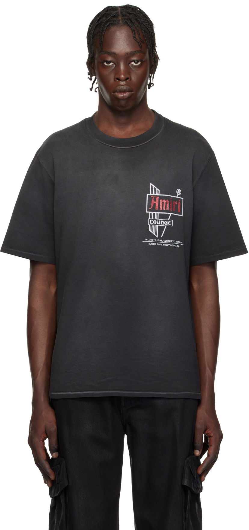 Majica AMIRI Vintage ' Lounge' Graphic T-Shirt Črna | AMJYTE1152