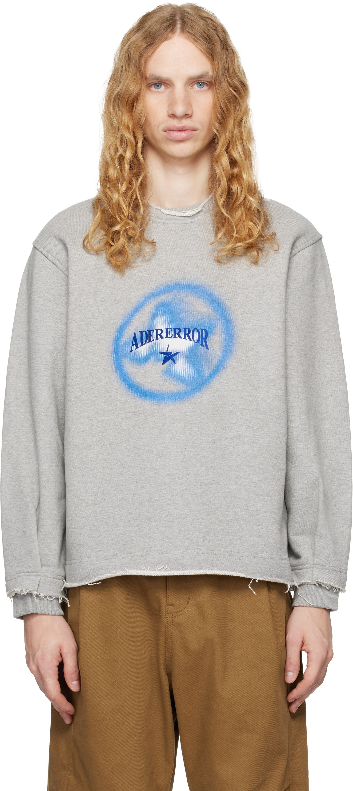 Pulover ADER ERROR Product. 41 Distressed Sweatshirt Siva | BN01FWSW0102GR, 0